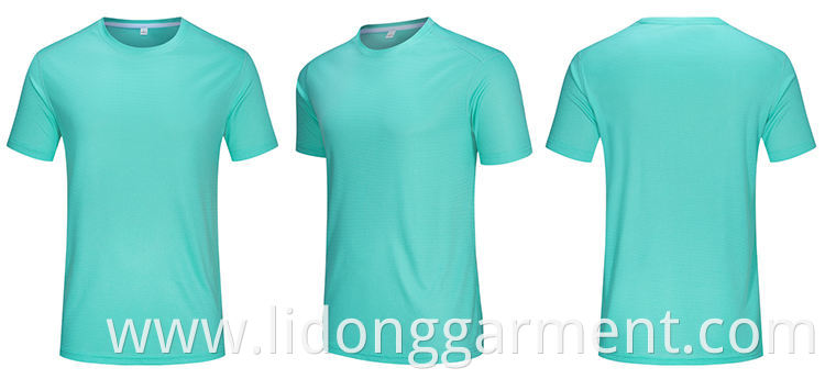Cheap Gym Fit Quick Dry Polyester Running T-shirt Man Plain Custom Sport T Shirt